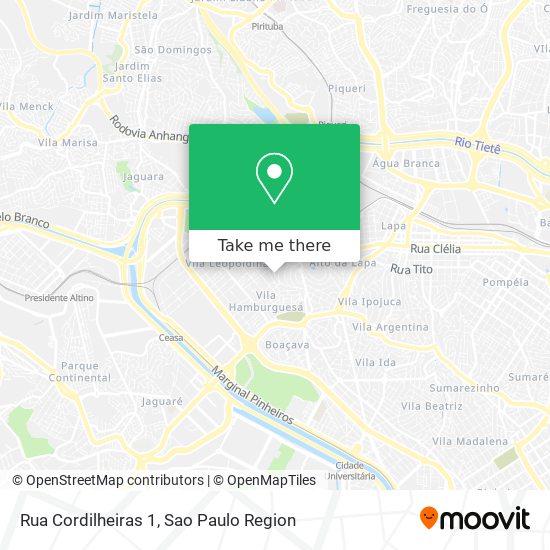 Rua Cordilheiras 1 map