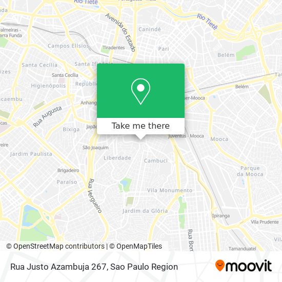 Mapa Rua Justo Azambuja 267