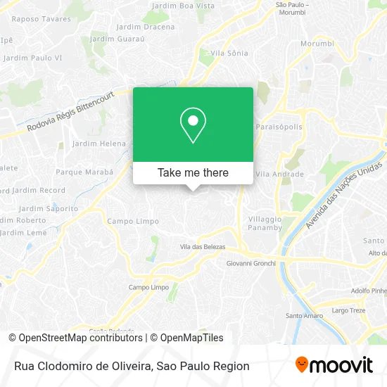 Rua Clodomiro de Oliveira map