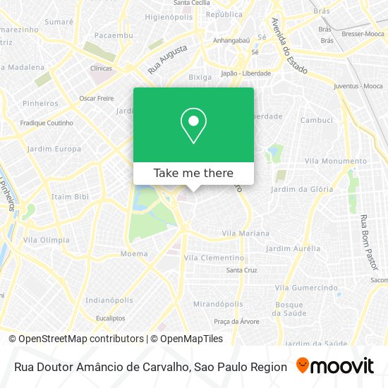 Rua Doutor Amâncio de Carvalho map