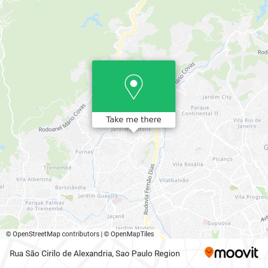 Rua São Cirilo de Alexandria map