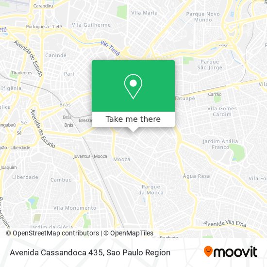 Mapa Avenida Cassandoca 435