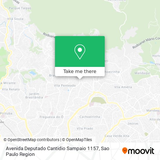 Mapa Avenida Deputado Cantidio Sampaio 1157