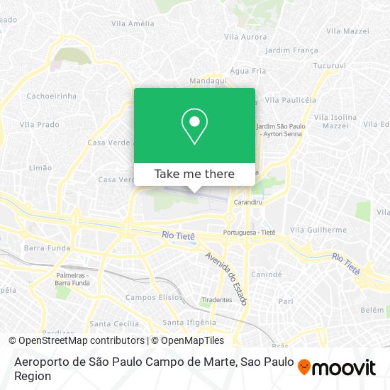 Aeroporto de São Paulo Campo de Marte map