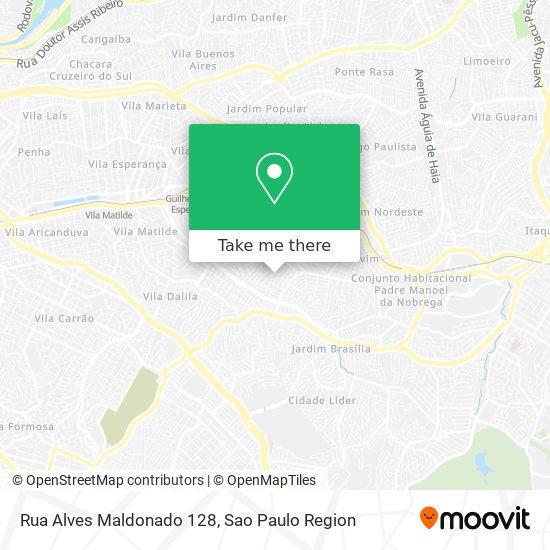 Mapa Rua Alves Maldonado 128