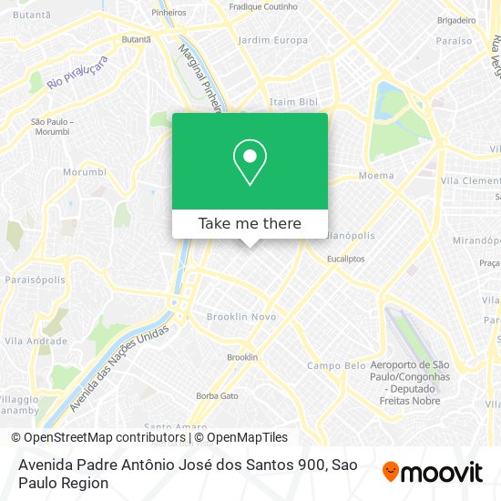 Mapa Avenida Padre Antônio José dos Santos 900