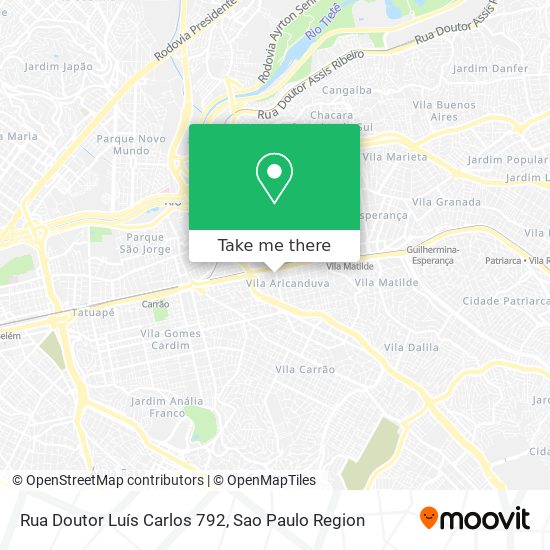 Rua Doutor Luís Carlos 792 map