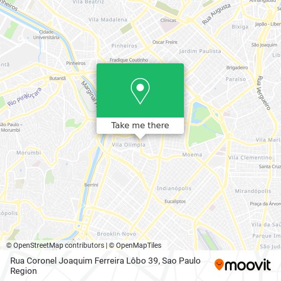 Rua Coronel Joaquim Ferreira Lôbo 39 map