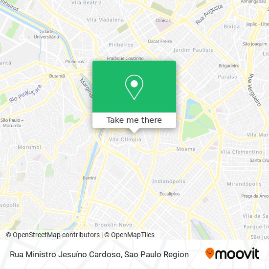 Mapa Rua Ministro Jesuíno Cardoso