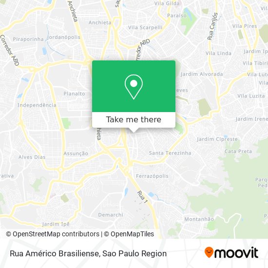 Rua Américo Brasiliense map