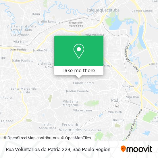 Rua Voluntarios da Patria 229 map