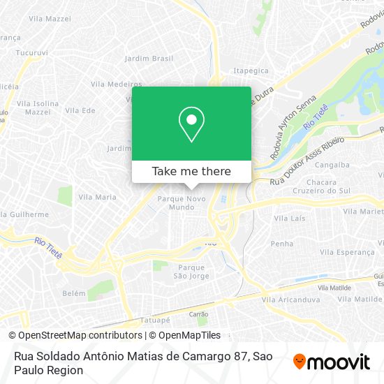 Rua Soldado Antônio Matias de Camargo 87 map