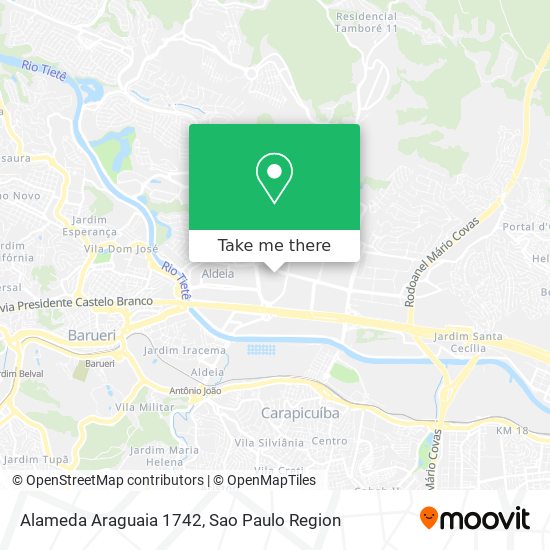 Alameda Araguaia 1742 map