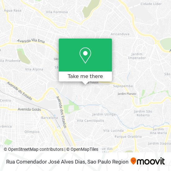 Mapa Rua Comendador José Alves Dias