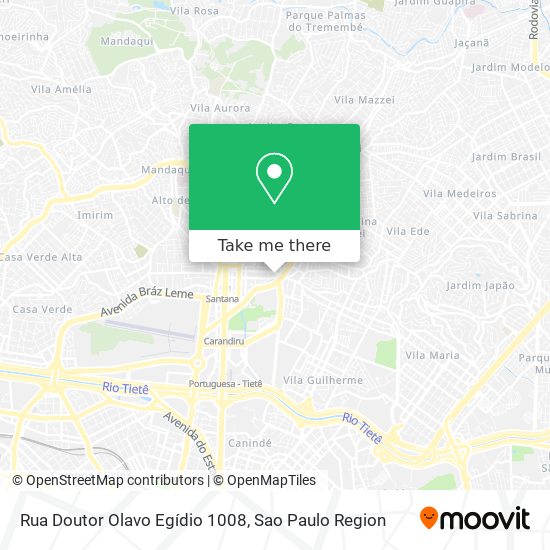 Rua Doutor Olavo Egídio 1008 map