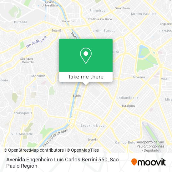 Avenida Engenheiro Luís Carlos Berrini 550 map