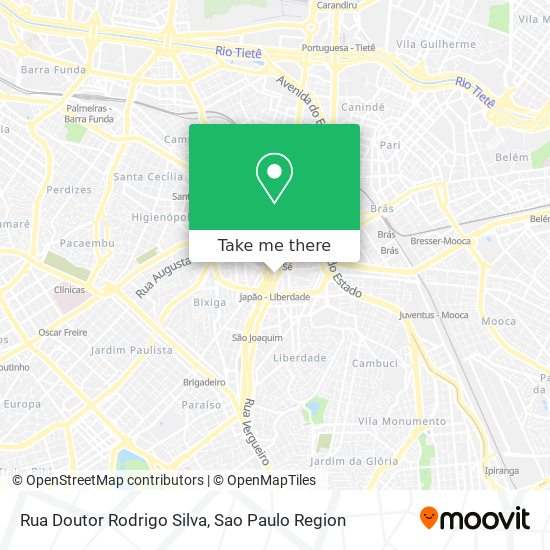 Mapa Rua Doutor Rodrigo Silva