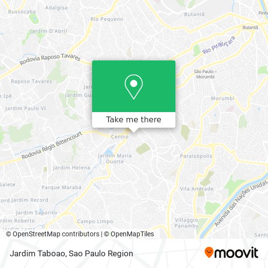 Mapa Jardim Taboao