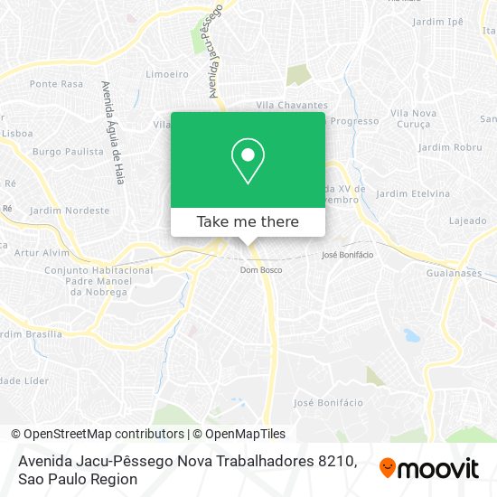 Avenida Jacu-Pêssego Nova Trabalhadores 8210 map