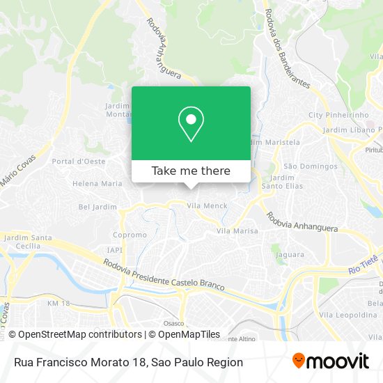 Mapa Rua Francisco Morato 18
