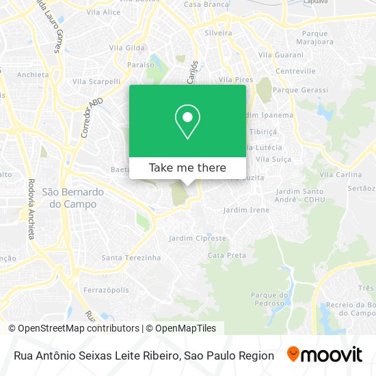Rua Antônio Seixas Leite Ribeiro map