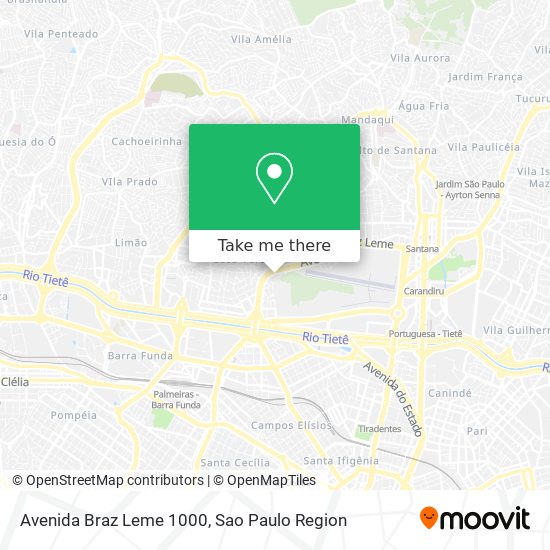 Avenida Braz Leme 1000 map