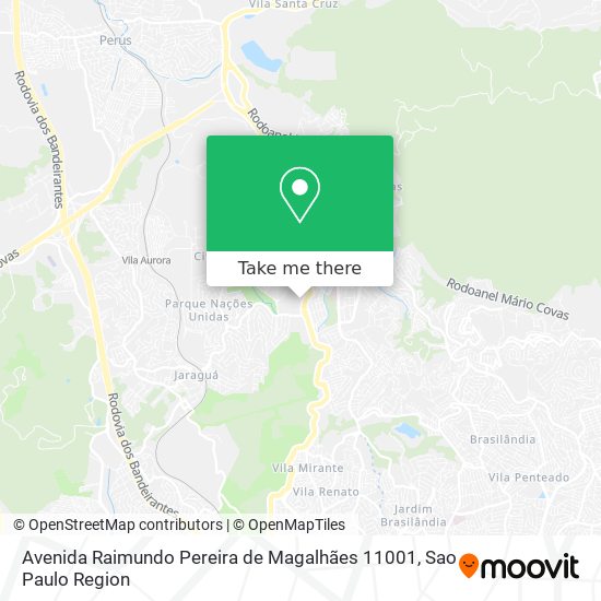 Mapa Avenida Raimundo Pereira de Magalhães 11001