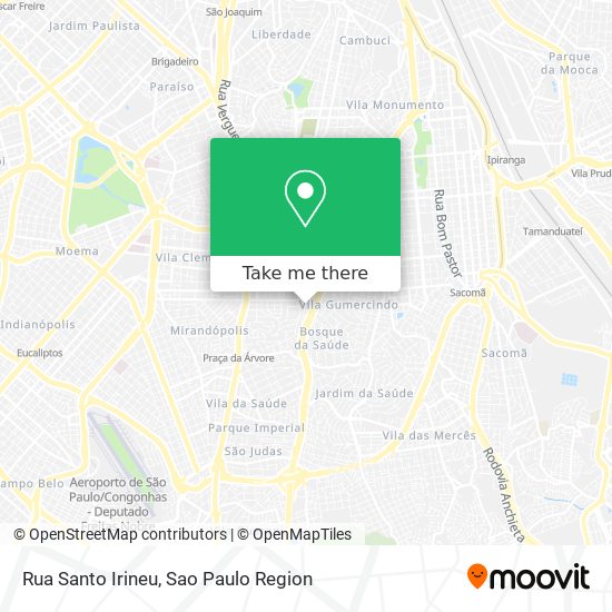 Rua Santo Irineu map