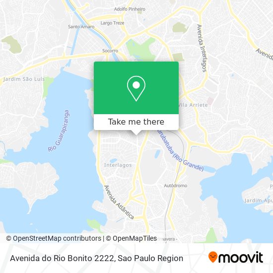 Mapa Avenida do Rio Bonito 2222