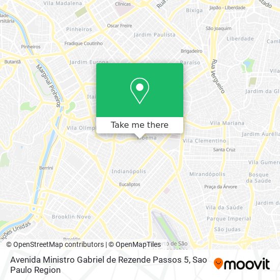 Mapa Avenida Ministro Gabriel de Rezende Passos 5
