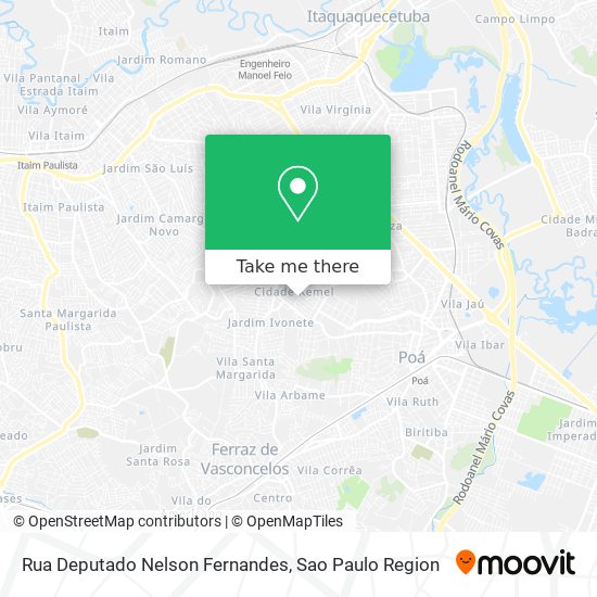 Rua Deputado Nelson Fernandes map