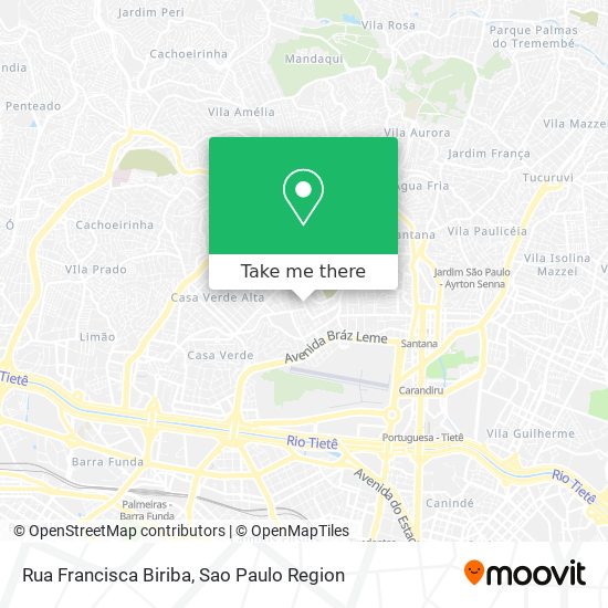 Rua Francisca Biriba map