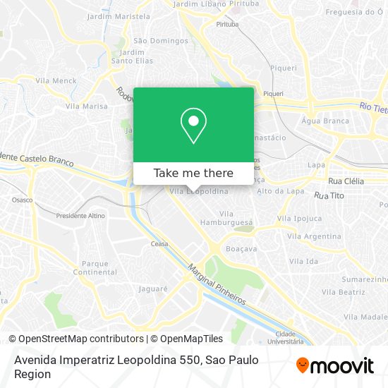 Avenida Imperatriz Leopoldina 550 map