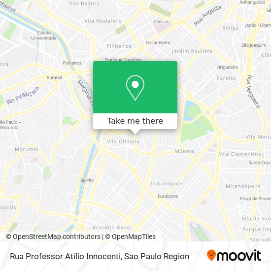 Rua Professor Atílio Innocenti map