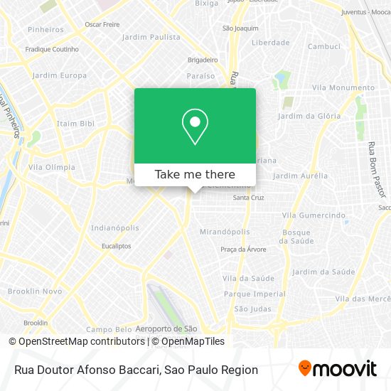 Rua Doutor Afonso Baccari map