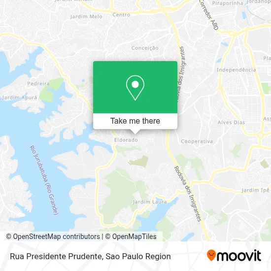 Rua Presidente Prudente map