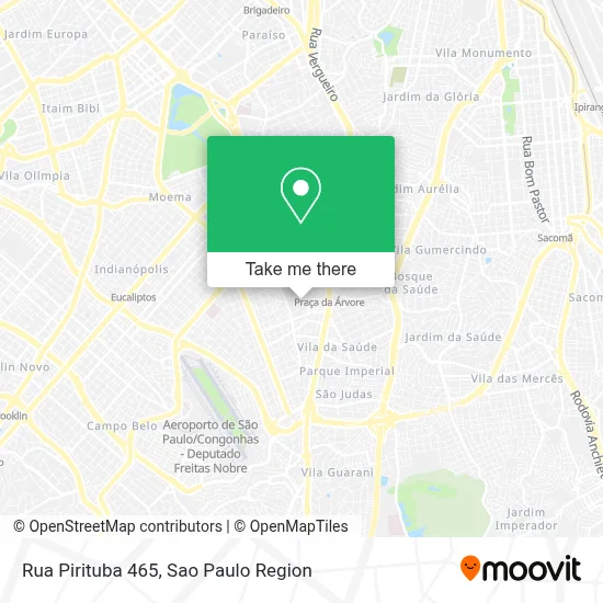 Rua Pirituba 465 map