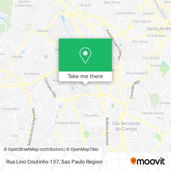 Mapa Rua Lino Coutinho 137