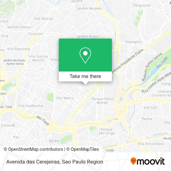Avenida das Cerejeiras map