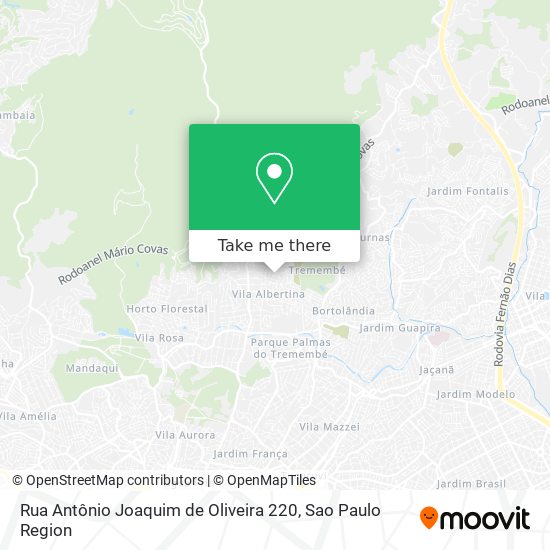 Mapa Rua Antônio Joaquim de Oliveira 220