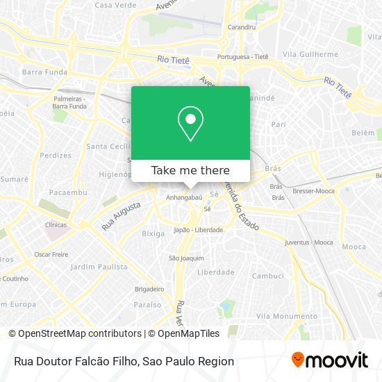 Mapa Rua Doutor Falcão Filho