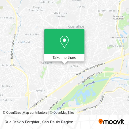 Rua Otávio Forghieri map