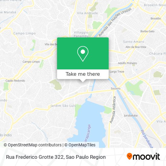 Mapa Rua Frederico Grotte 322