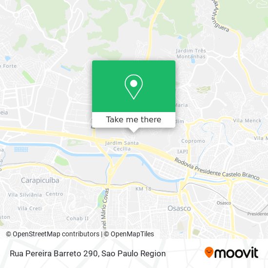Rua Pereira Barreto 290 map