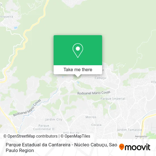 Parque Estadual da Cantareira - Núcleo Cabuçu map