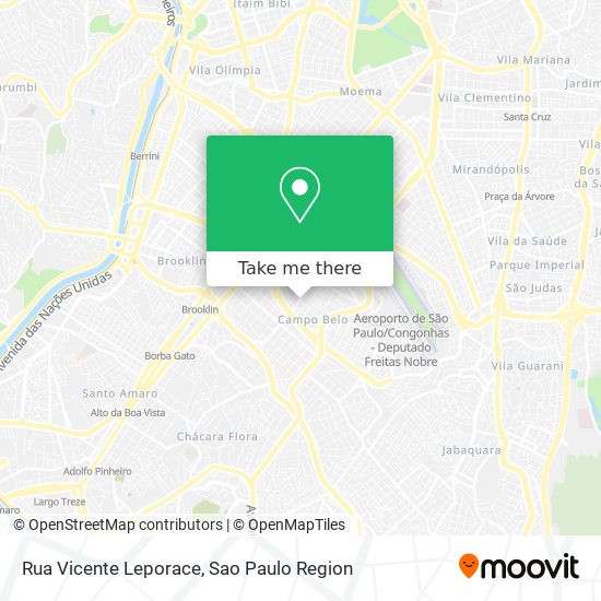 Rua Vicente Leporace map