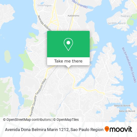 Avenida Dona Belmira Marin 1212 map