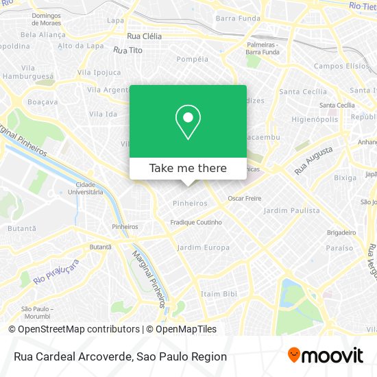 Rua Cardeal Arcoverde map