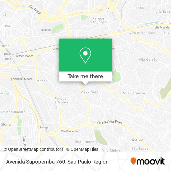 Avenida Sapopemba 760 map