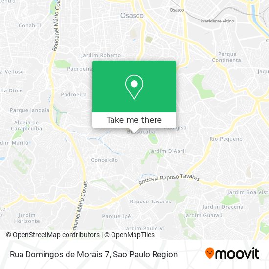 Mapa Rua Domingos de Morais 7